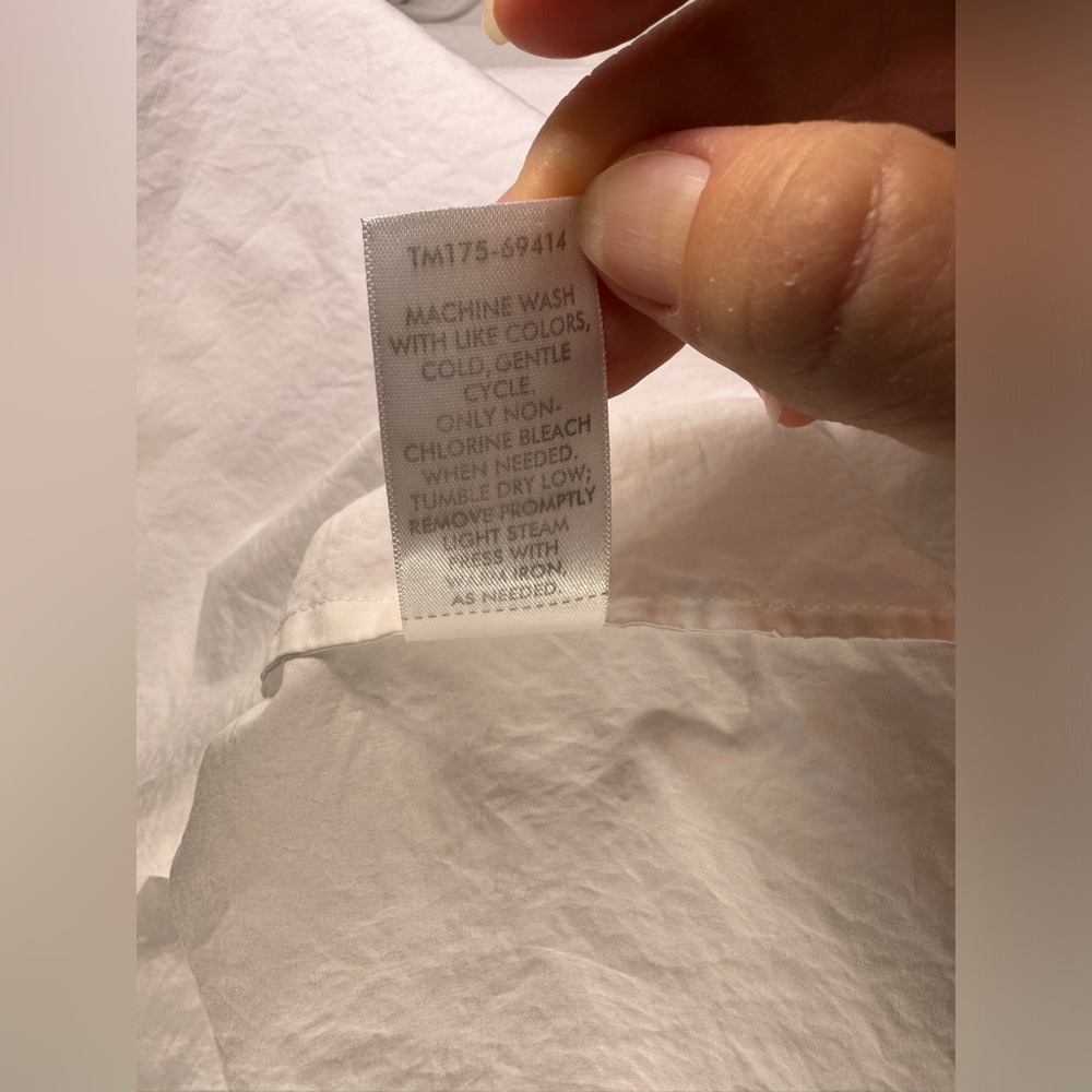 Pendleton White 100% Cotton Button Down Shirt Bus… - image 11